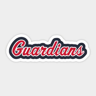 Guardians Script Sticker